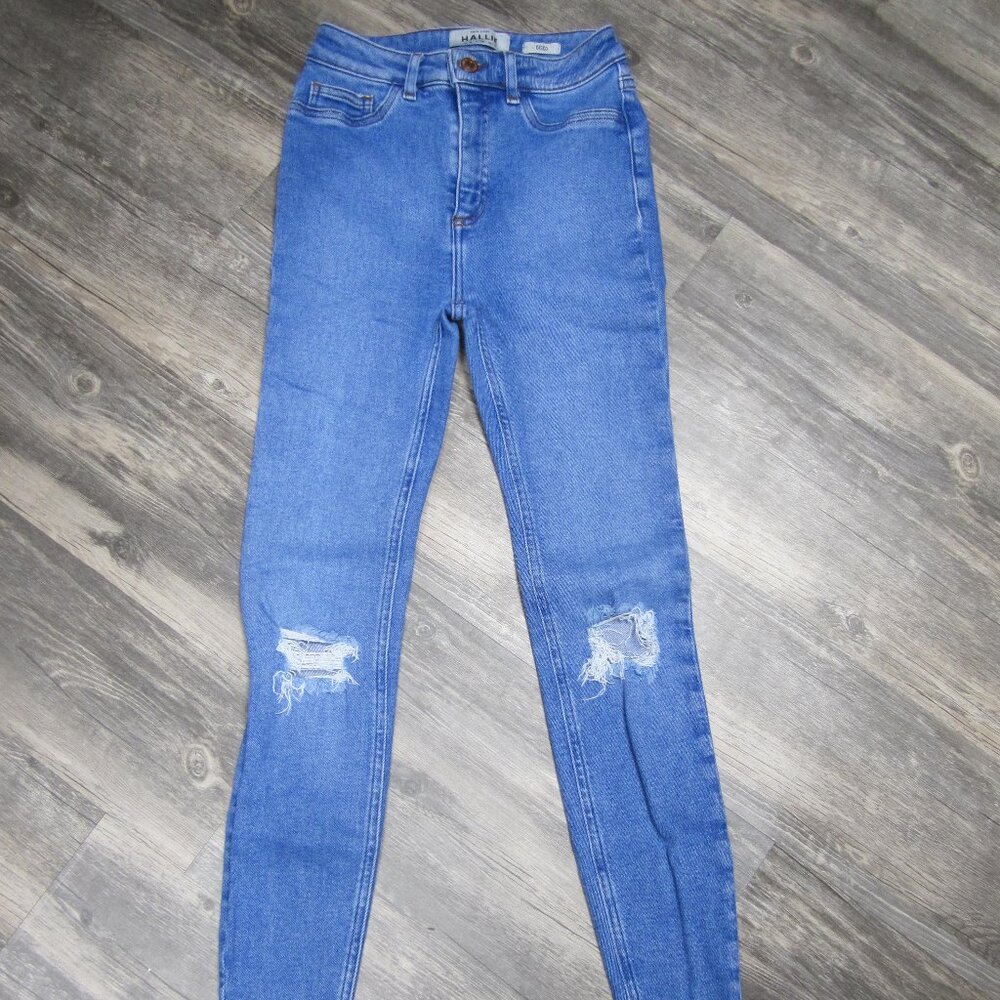 New Look Hallie Disco Jeans with Distressing